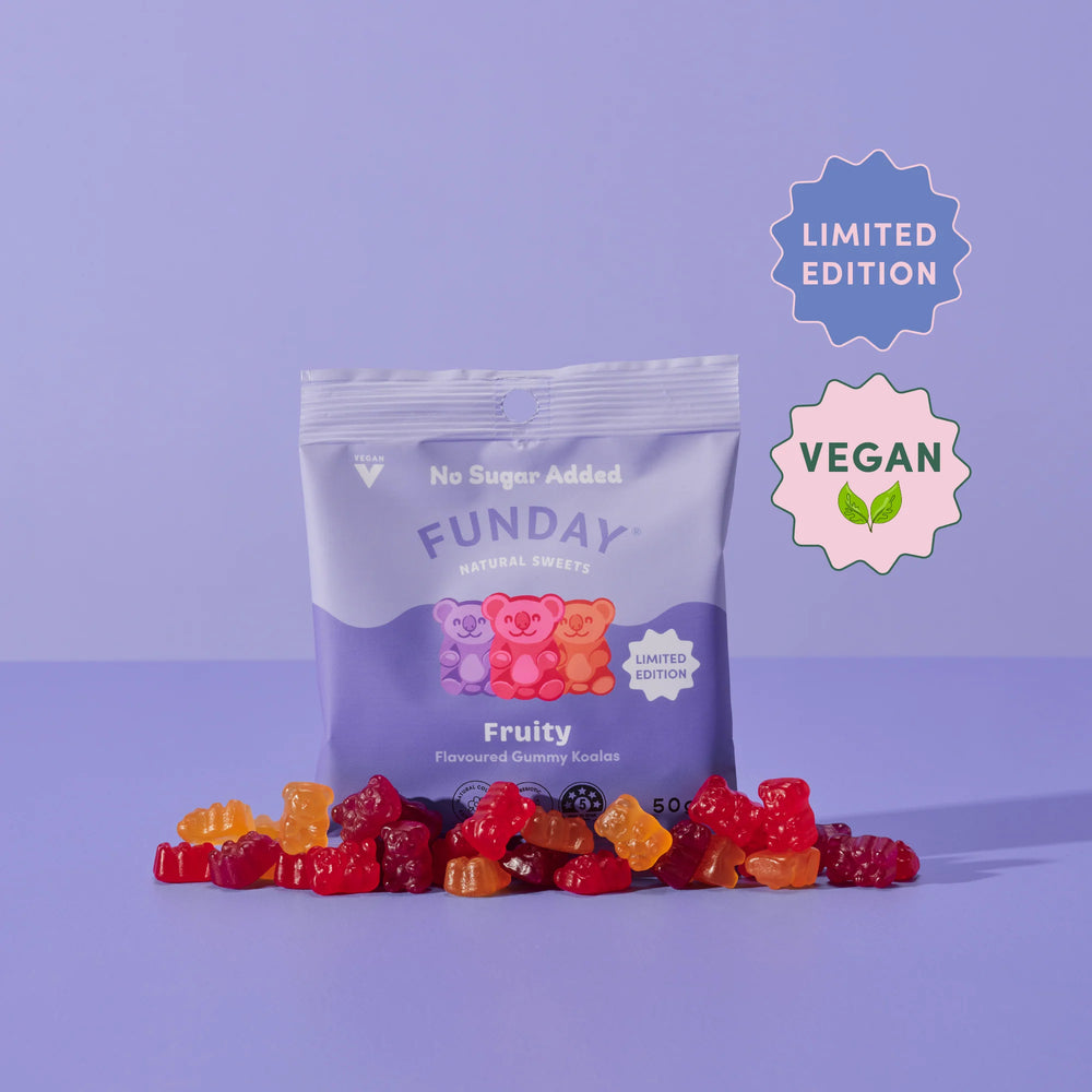 Fruity Flavoured Vegan Gummy Koalas 50g - Funday Natural Sweets