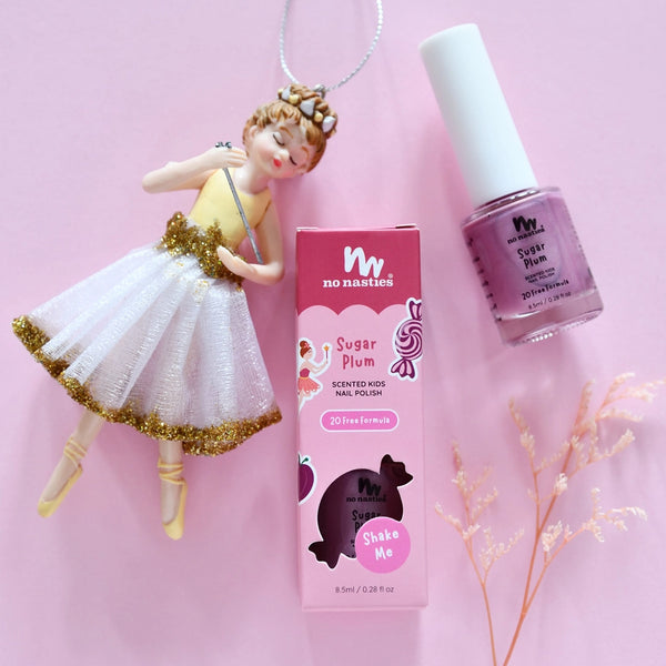 Sugar Plum Water Based Scented Scratch Off Kids Nail Polish - No Nasties