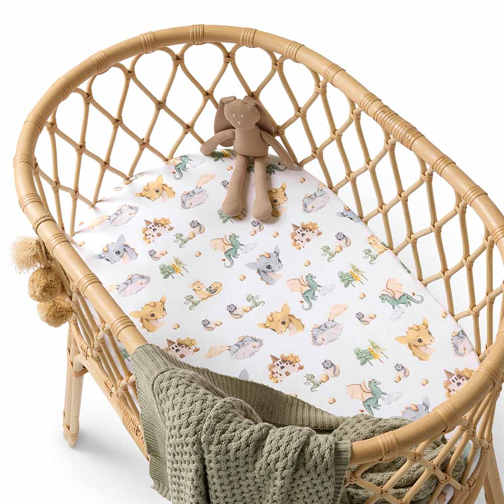 Dragon Organic Bassinet Sheet / Change Pad Cover - Snuggle Hunny