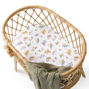 Dragon Organic Bassinet Sheet / Change Pad Cover - Snuggle Hunny