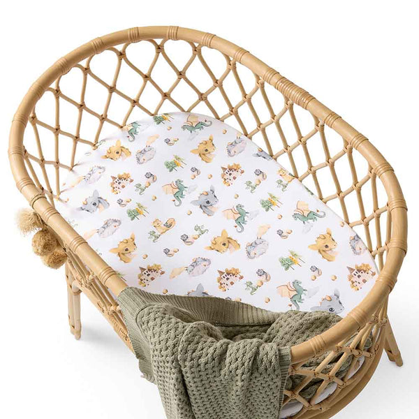 Dragon Organic Bassinet Sheet / Change Pad Cover - Snuggle Hunny