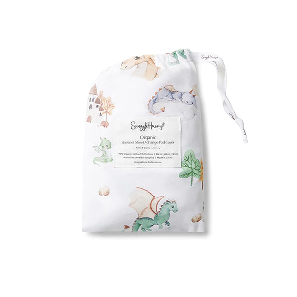 Dragon Organic Bassinet Sheet / Change Pad Cover - Snuggle Hunny