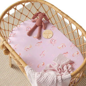 Unicorn Organic Bassinet Sheet / Change Pad Cover - Snuggle Hunny