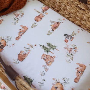 Bears Organic Bassinet Sheet / Change Pad Cover - Snuggle Hunny