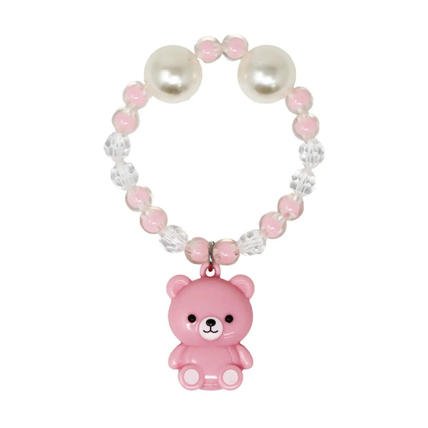 Lip Gloss Bracelet Bear - Pink Poppy