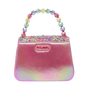 Pink & Purple Glitter Handbag - Pink Poppy