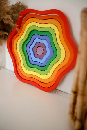 Rainbow Flowers Puzzle - Q Toys