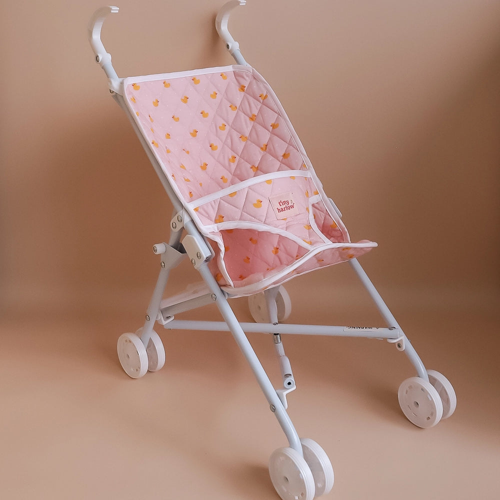 Dolls Stroller Pink Ducky - Tiny Harlow