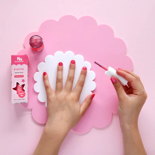 Bright Pink Water-Based Nail Polish for Kids - No Nasties