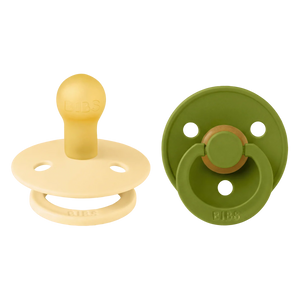 Bibs Dummies - Size One - Pale Butter/Wasabi - BIBS Denmark