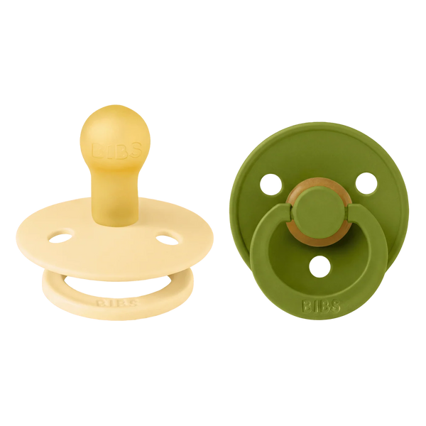 Bibs Dummies - Size One - Pale Butter/Wasabi - BIBS Denmark