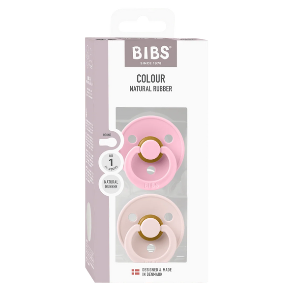 Bibs Dummies - Size One - Petal/Baby Pink - BIBS Denmark
