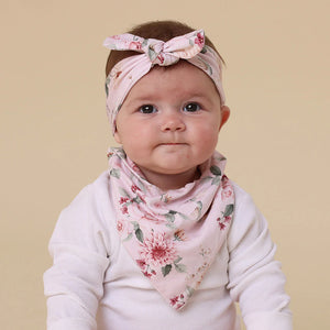 Birds & Blooms Organic Dribble Bib - Snuggle Hunny