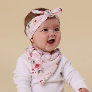 Birds & Blooms Organic Dribble Bib - Snuggle Hunny