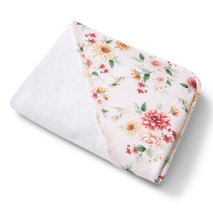 Birds & Blooms Organic Hooded Baby Towel - Snuggle Hunny