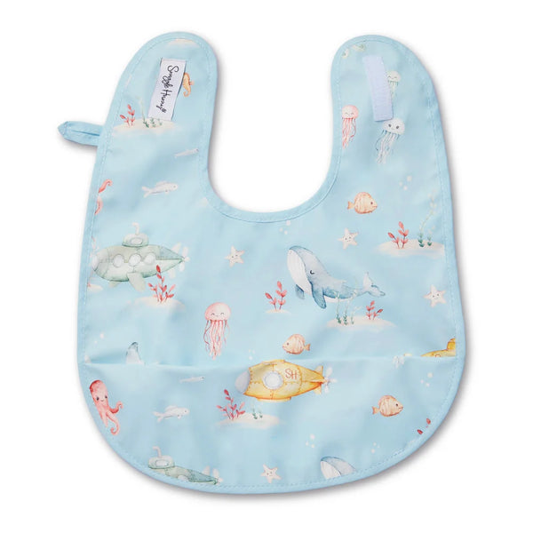 Blue Little Subs Snuggle Bib - Snuggle Hunny