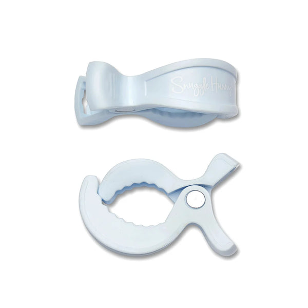 Pram Clip Pair - Baby Blue - Snuggle Hunny