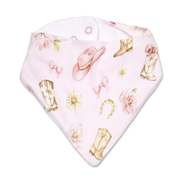 Boots & Bows Organic Dribble Bib - Snuggle Hunny