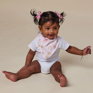 Boots & Bows Organic Dribble Bib - Snuggle Hunny