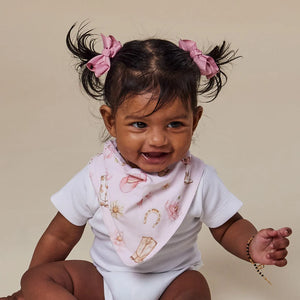 Boots & Bows Organic Dribble Bib - Snuggle Hunny