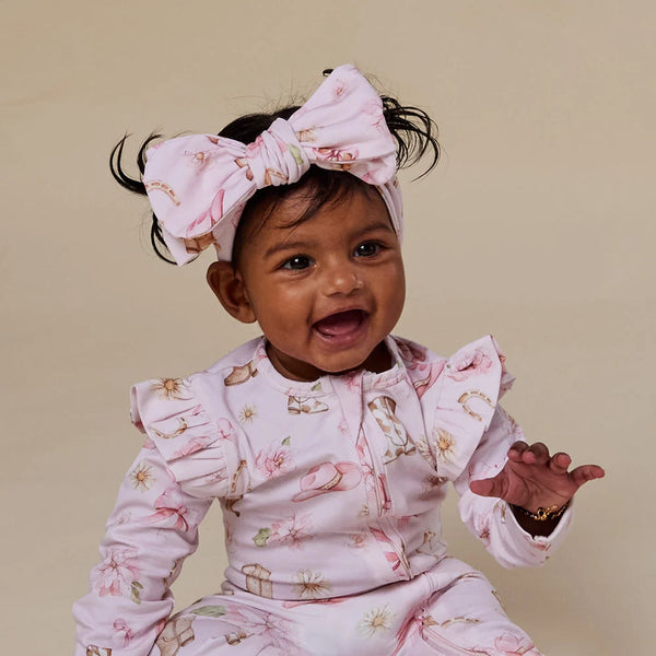 Boots & Bows Organic Oversized Bow - Snuggle Hunny