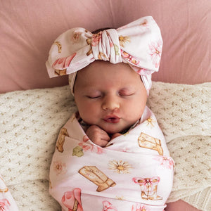 Boots & Bows Organic Oversized Bow - Snuggle Hunny