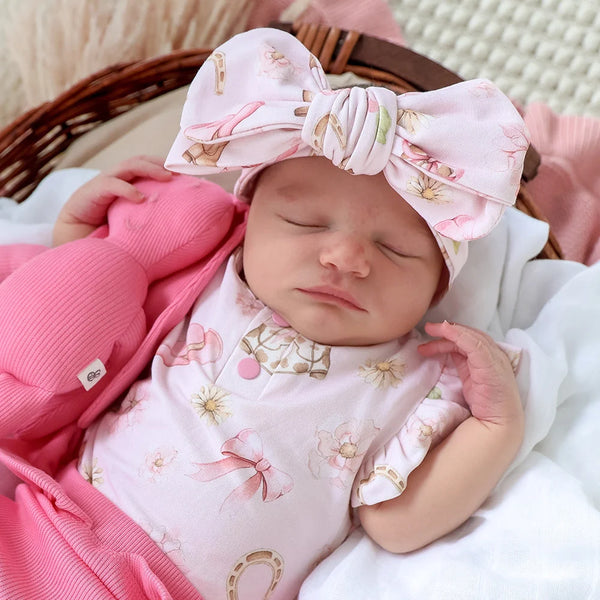 Boots & Bows Organic Oversized Bow - Snuggle Hunny