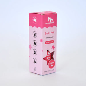 Bright Pink Water-Based Nail Polish for Kids - No Nasties