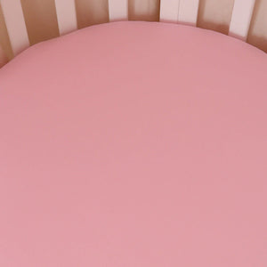 Bubblegum Organic Fitted Cot Sheet - Snuggle Hunny