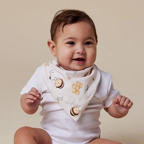 Bumblebees Organic Dribble Bib - Snuggle Hunny