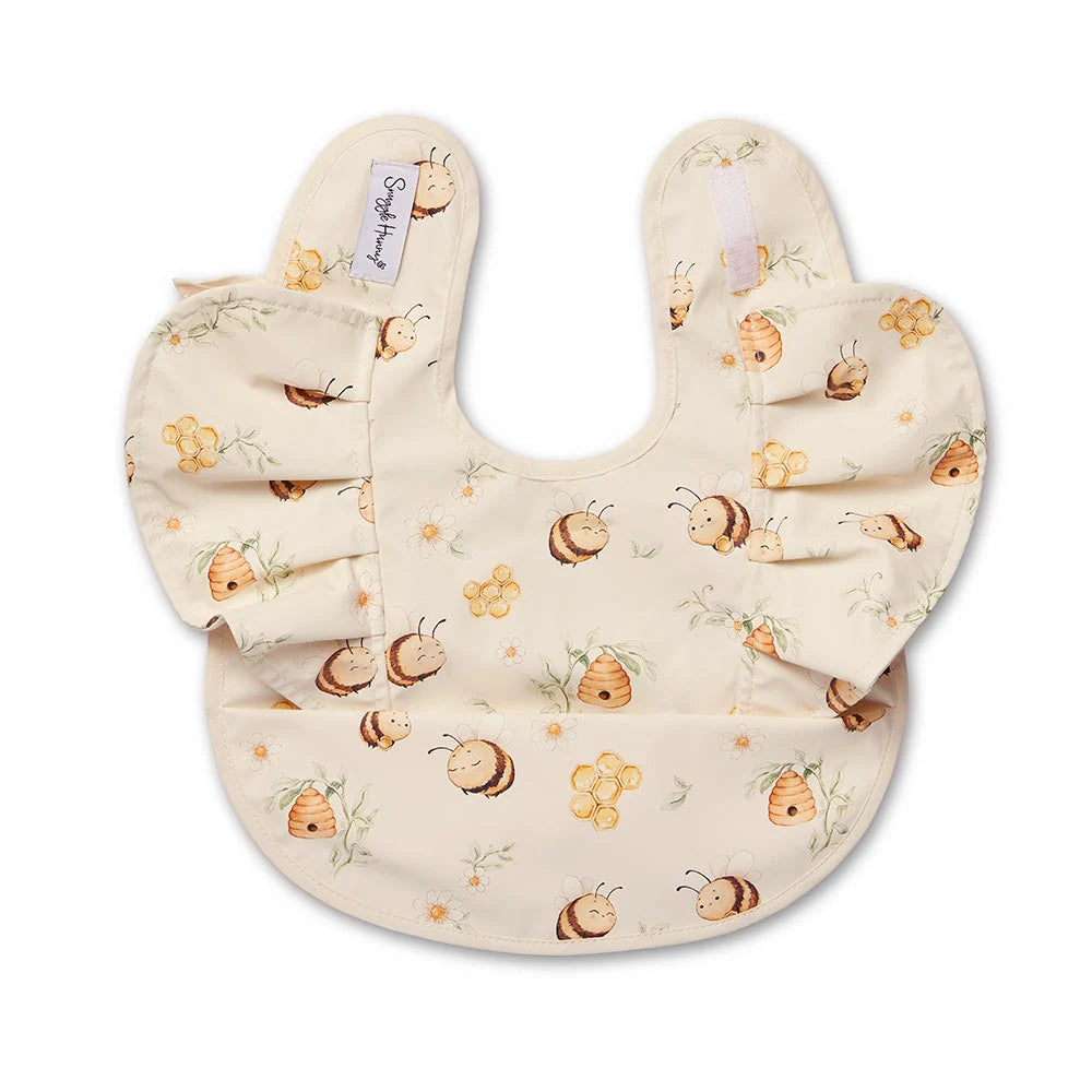 Bumblebees Frill Snuggle Bib - Snuggle Hunny
