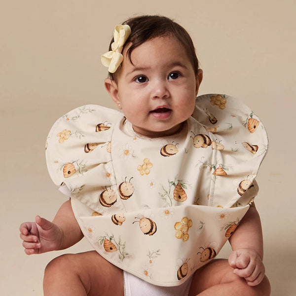 Bumblebees Frill Snuggle Bib - Snuggle Hunny