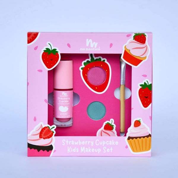 Strawberry Cupcake Natural Makeup Gift Set - No Nasties