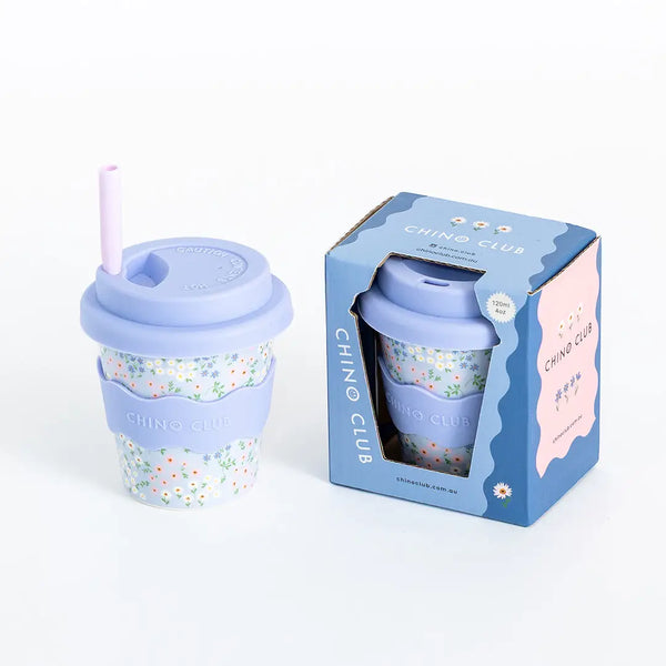 Blue Floral Chino Cup 4 oz - Chino Club