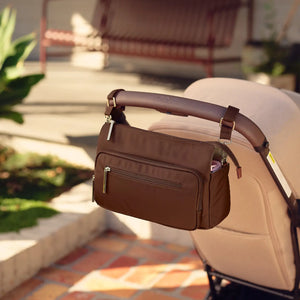 Multitasker Pram Caddy - Chocolate Nylon - OIOI