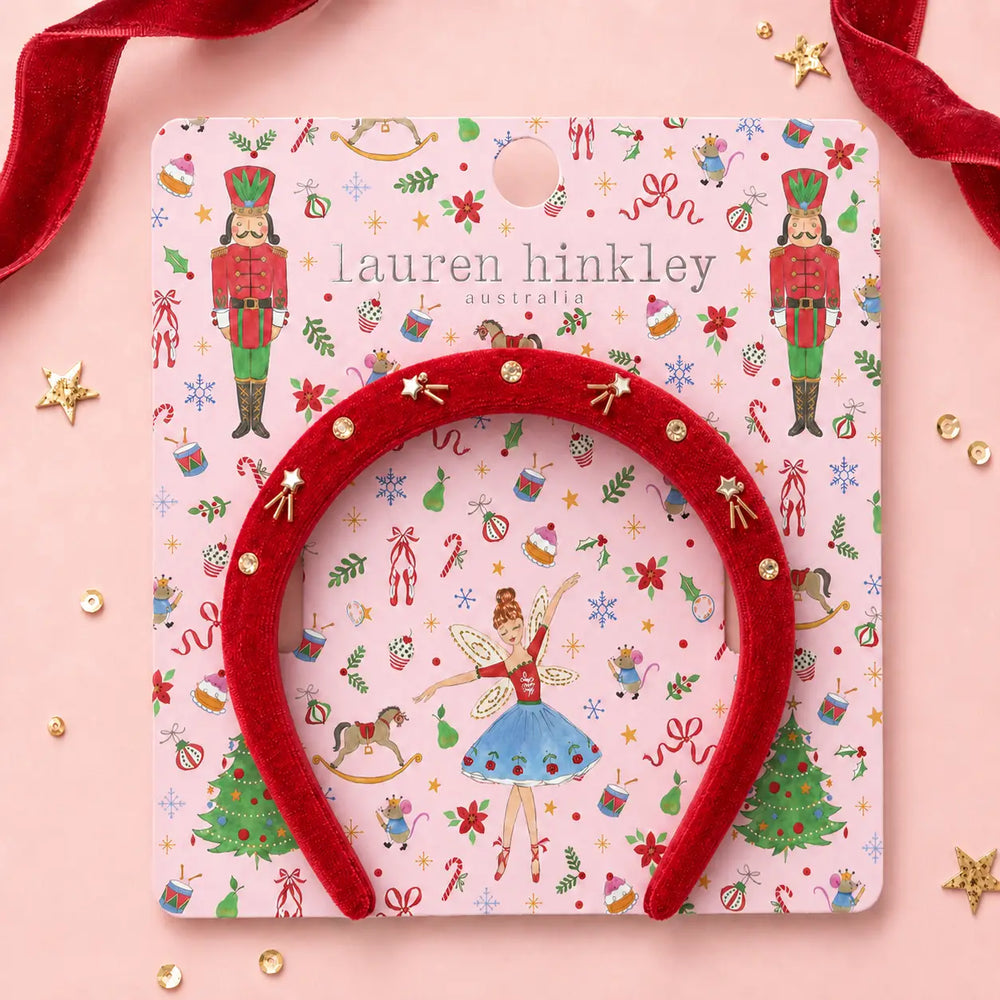 Nutcracker Red Velvet Headband - Lauren Hinkley