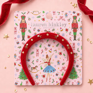 Nutcracker Red Velvet Headband - Lauren Hinkley