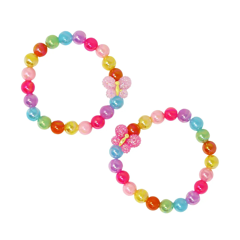 Rainbow Butterfly Bracelet - Pink Poppy