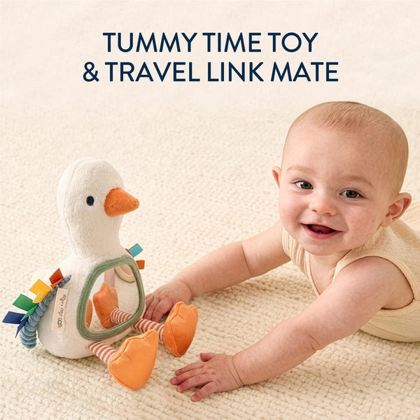 Sensory Tummy Time Mirror - Goose - Itzy Ritzy