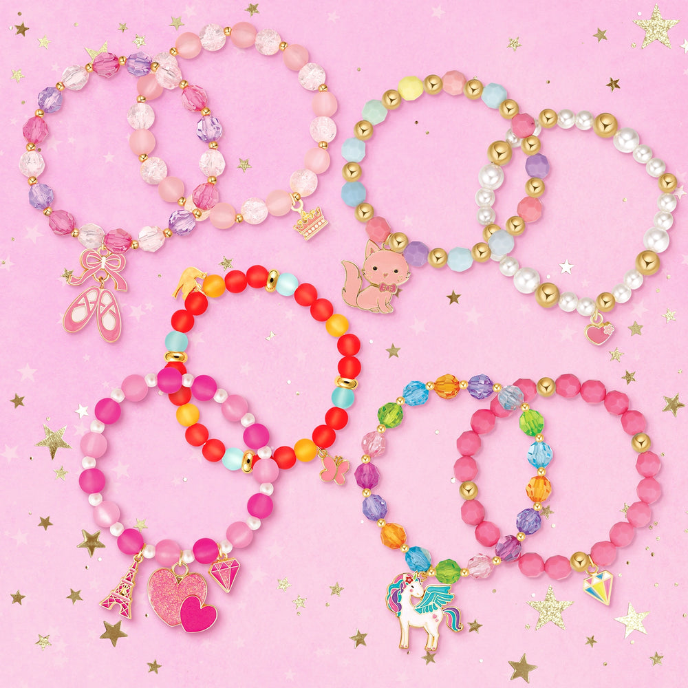 Pretty in Pink Bead Bracelets - Girl Nation