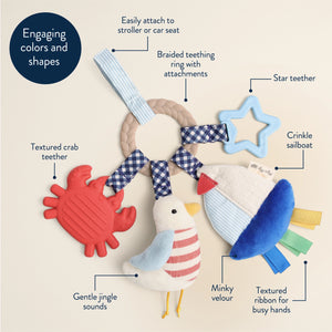 Nautical Bitzy Busy Ring - Itzy Ritzy