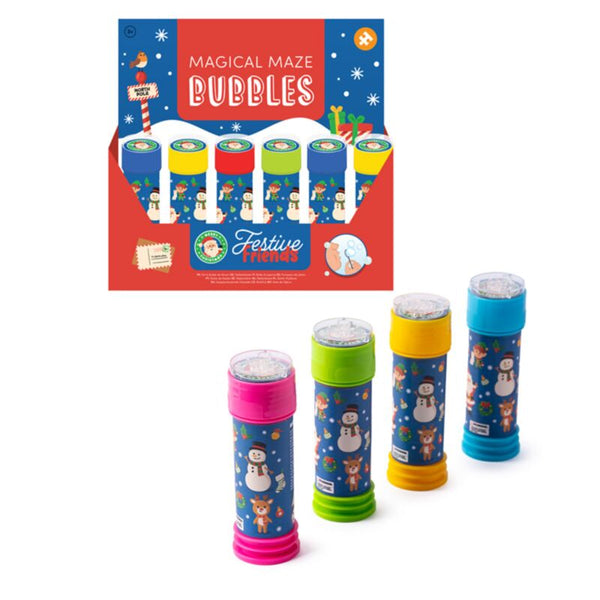 Festive Friends Christmas Maze Bubbles - Wonder Imports