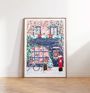 Christmas Boutique A4 Print - Simply Katy