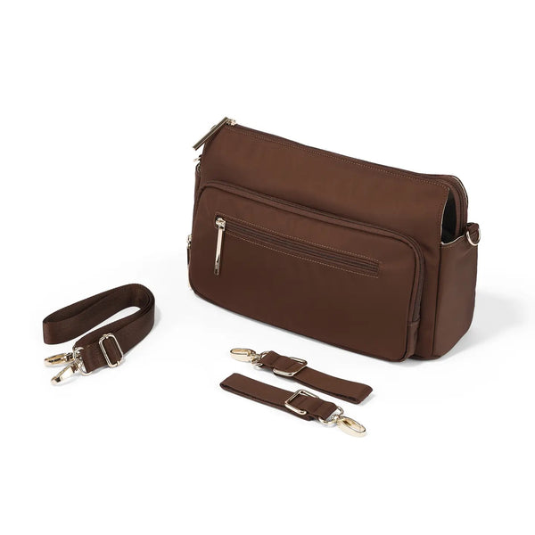 Multitasker Pram Caddy - Chocolate Nylon - OIOI