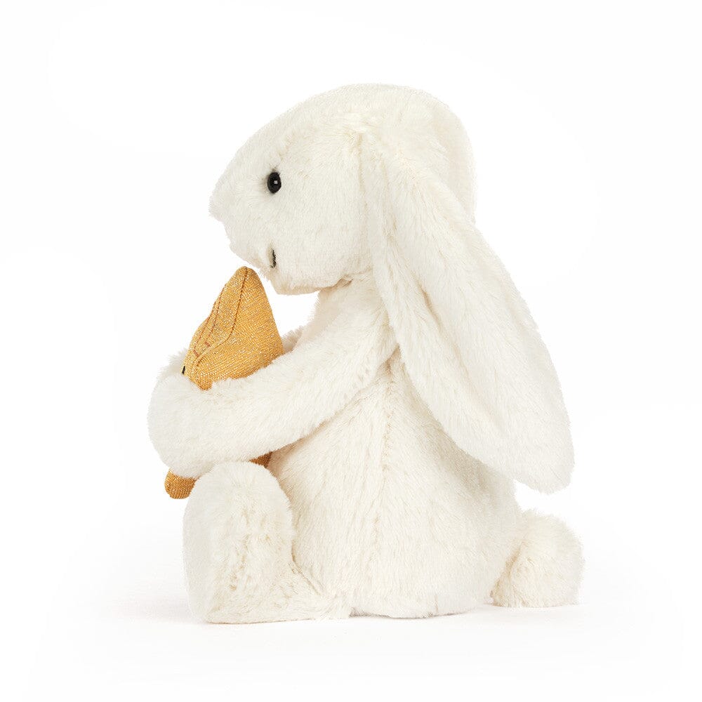Bashful Cream Bunny with Star - Jellycat