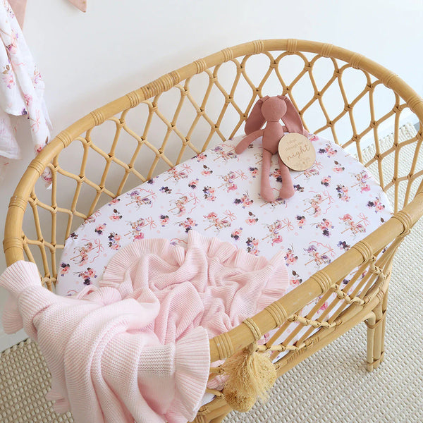Carousel Organic Bassinet Sheet / Change Pad Cover - Snuggle Hunny