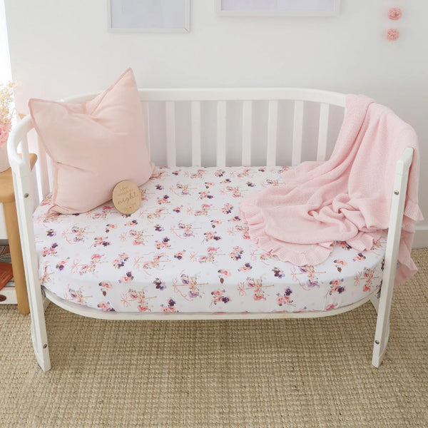 Carousel Organic Fitted Cot Sheet - Snuggle Hunny