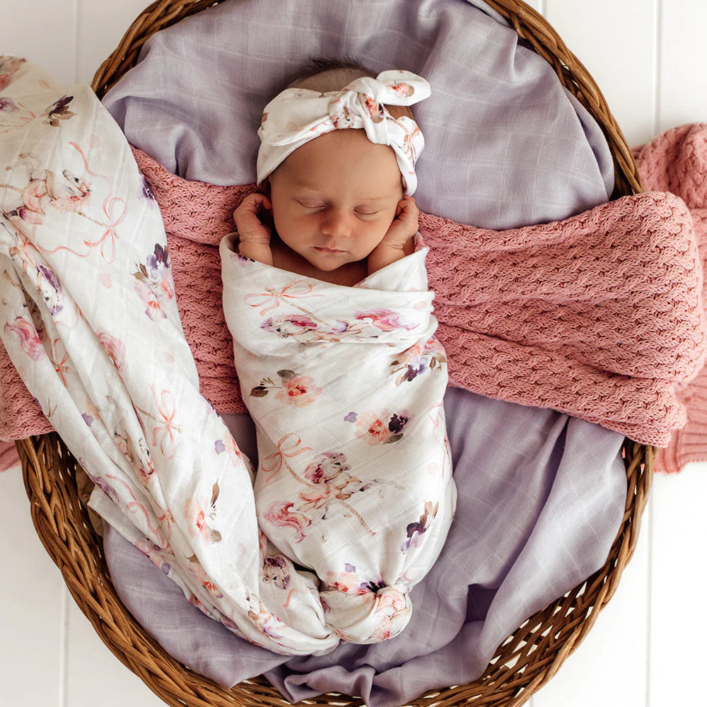 Carousel Organic Muslin Wrap - Snuggle Hunny