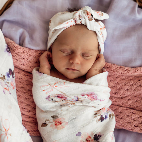 Carousel Organic Muslin Wrap - Snuggle Hunny