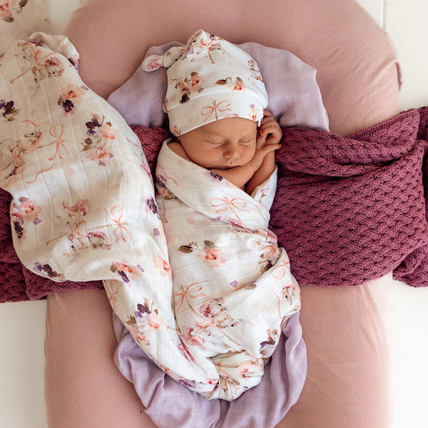 Carousel Organic Muslin Wrap - Snuggle Hunny